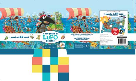 L'oceano. Il mio puzzle di Lupo. Amico Lupo. Ediz. a colori. Con puzzle - Orianne Lallemand,Éléonore Thuillier - 2