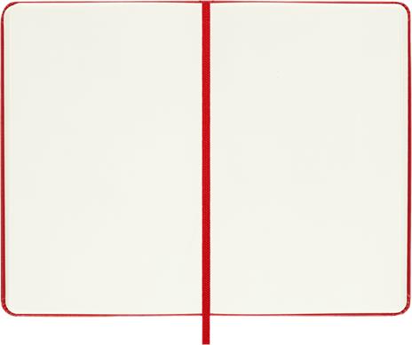 Taccuino Moleskine pocket a pagine bianche copertina rigida rosso. Scarlet Red - 4