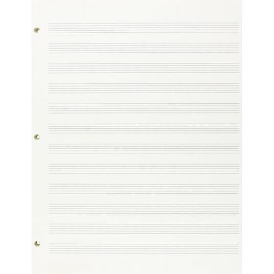  Blocco 96 Fogli musica formato A4 forati 12 pentagrammi - copertina