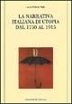 Libro La narrativa italiana di utopia dal 1750 al 1915 Laura Schram Pighi