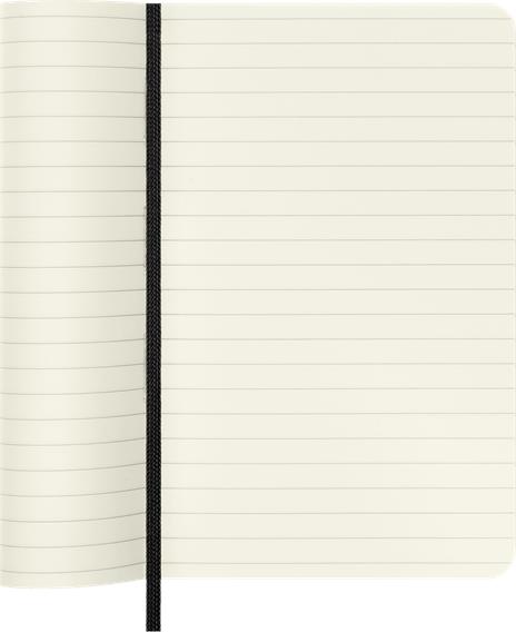 Taccuino Moleskine pocket a righe copertina morbida nero. Black - 4