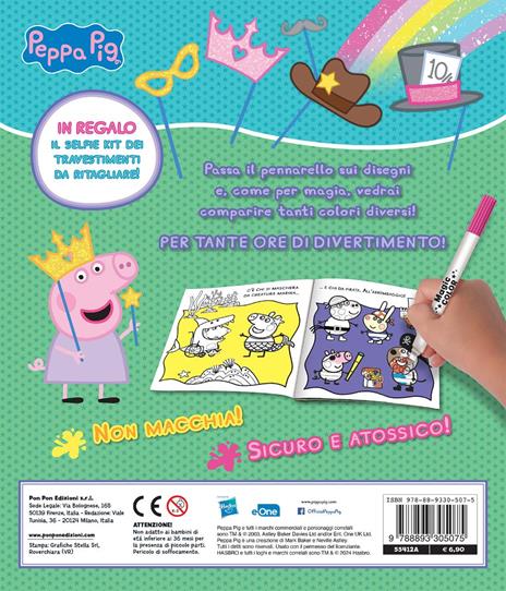 Giochi in maschera. Peppa Pig. Albo magico. Ediz. a colori. Con pennarello svelacolori - Lisa Capiotto - 2
