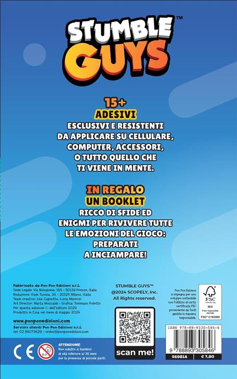 Attacca e inciampa. Puffy sticker. Stumble guys. Ediz. a colori. Con Adesivi - Lucia Marenzi - 5