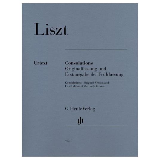  Consolations - Franz Liszt - Pianoforte -  Franz Liszt - copertina