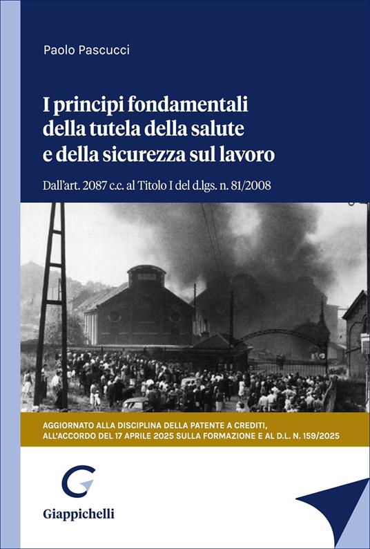 I principi fondamentali della tutela della salute e della sicurezza sul lavoro. Dall'art. 2087 c.c. al Titolo I del d.lgs. n. 81/2008. Aggiornato alla disciplina della patente a crediti e all'accordo Stato-Regioni del 17 aprile 2025 sulla formazione per la sicurezza - Paolo Pascucci - copertina