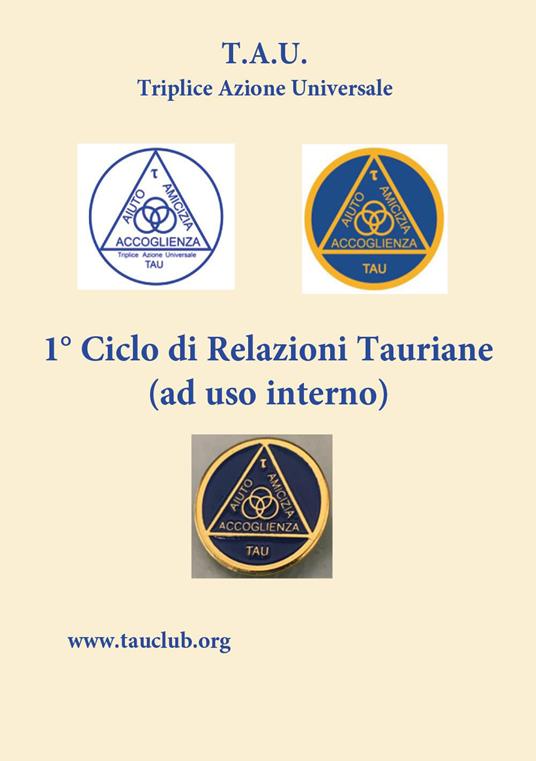 1° ciclo relazioni tauriane - Angelo Spizuoco - copertina