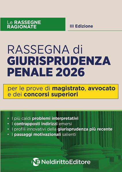 Rassegna ragionata di diritto penale 2026 - A. Ripepi - copertina