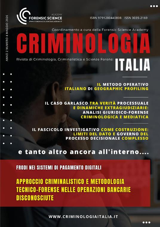 Criminologia Italia (2026). Vol. 4 - copertina