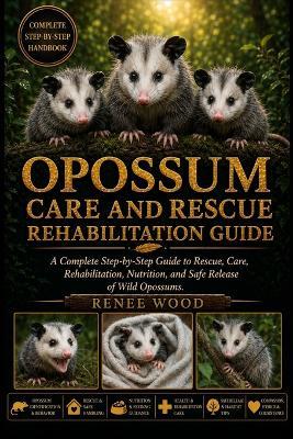 Opossum Care and Rescue Rehabilitation Guide: A Complete Step-by-Step Guide to Rescue, Care, Rehabilitation, Nutrition, and Safe Release of Wild Opossums. - Renee Wood - cover