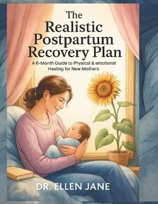 The Realistic Postpartum Recovery Plan: A 6-Month Guide to Physical & Emotional Healing for New Mothers - Ellen Jane - cover