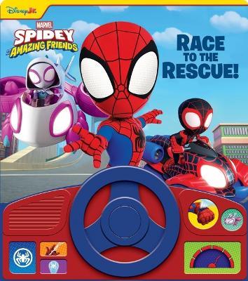 Disney Junior Marvel Spidey and His Amazing Friends: Race to the Rescue! Sound Book - Pi Kids - cover
